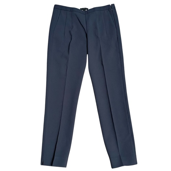 J.Crew Bonded Crepe Ankle Pants Gray Size 2 | Tailored Workwear Trousers - Picture 2 of 11